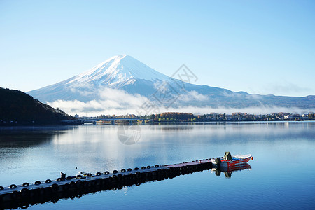 日本富士山河湖山图片