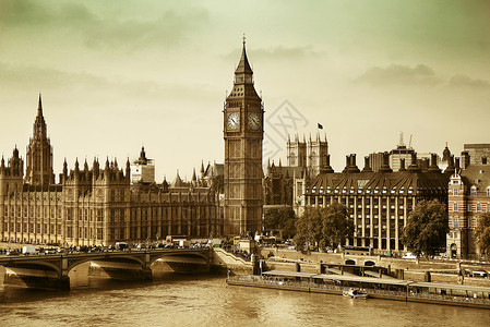 伦敦威斯敏特大本钟和桥图片