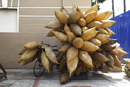 在越南自行车超载了图片