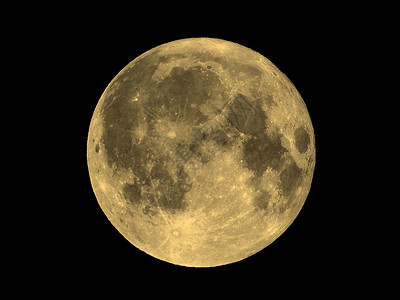 满月在黑暗的黑天空上用望远镜古老的图片
