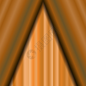 电影院关闭了橙色窗帘橙色纺织品模图片