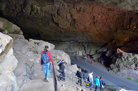 在澳大利亚新南威尔士蓝山的耶诺兰洞穴内访问的图片