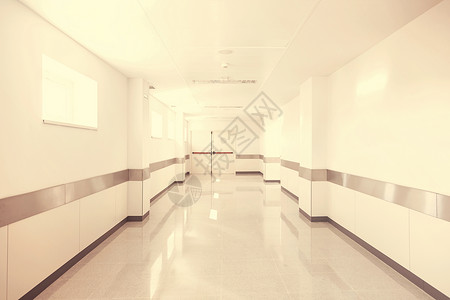 深医院走廊医院白色走廊的细节图片