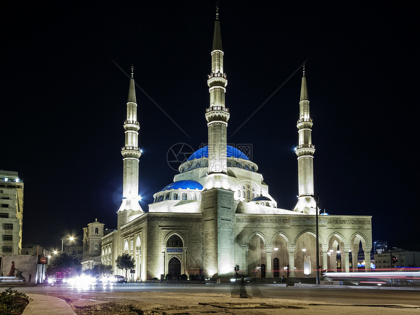 MohammadAlAmin清真寺位于贝鲁特市中部Lebanon图片