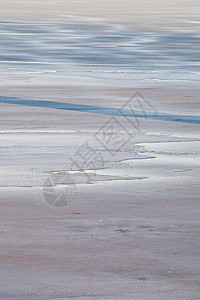 湖面上结冰的水寒冷的冬天da图片