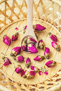用木勺做的干茶玫瑰有图片