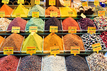 土耳其香料商店义卖市场伊斯坦布尔土耳其图片