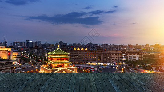 古城西安夜景图片