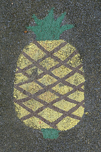 菠萝绘画在阿图片