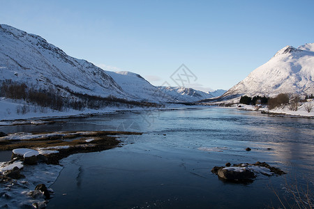 挪威Lofoten的Vestpoll图片