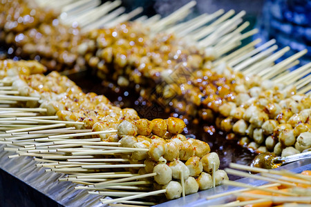 市场上的泰国街头食品图片
