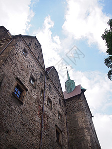 防守城堡Czocha的侧面墙图片