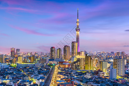 东京日本市风景横图片