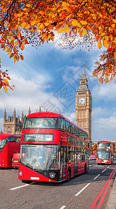 伦敦英国格兰大本班的秋图片