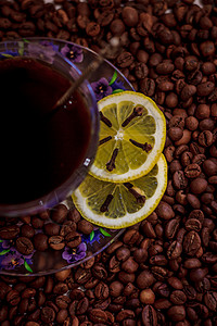 咖啡静物浓的咖啡香气柔和背景中的一杯图片