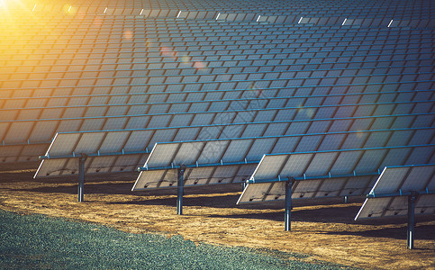 商业聚光太阳能CSP工厂太阳能可再生能源主题太阳图片