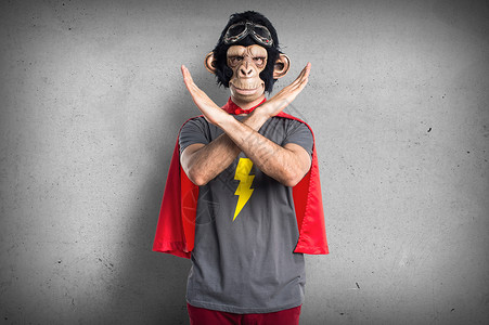 超级英雄猴人不做手势图片