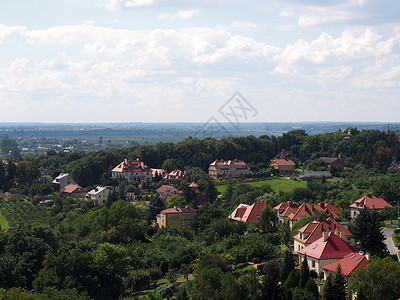 桑多米耶兹波兰城的观光景点从上面图片