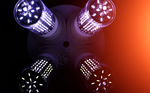 灯中的LED元件带二极管的灯二极管灯发出图片