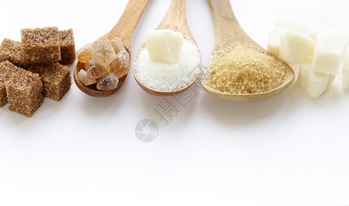 白糖和红糖沙和精制糖图片