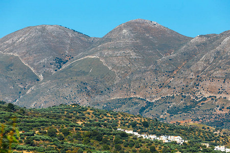 希腊克里特美丽的山图片
