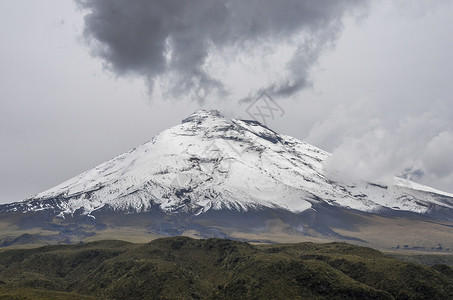 科托帕希是位于厄瓜多尔拉塔孔加县的安第斯山脉中活跃的斯特拉背景