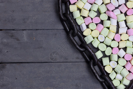 棉花糖的甜心形状图片