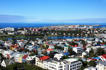 冰岛首都雷克雅未克的屋顶图片