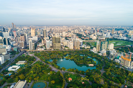 泰国曼谷市中心现代城市与图片