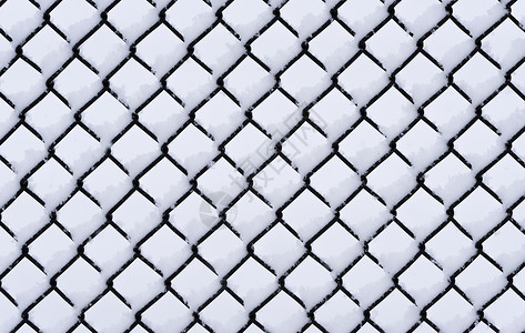 雪下铁丝围栏图片