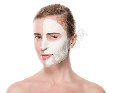 妇女脸部皮肤保护面罩图片