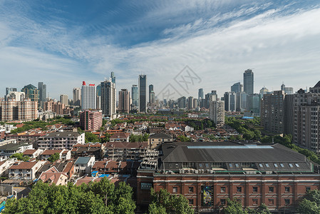 上海城市景观全景摩天大楼图片