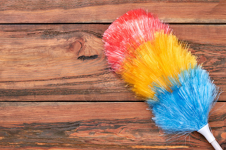 清洁灰尘的刷子木本底清洗的软扫帚复制空间用彩色粉图片