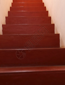 长的楼梯红色的大步骤升背景图片
