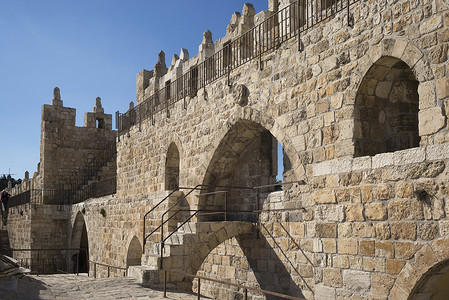 环绕以色列耶路撒冷旧城的图片