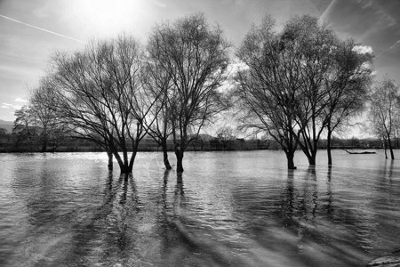 自然灾害河流上洪图片
