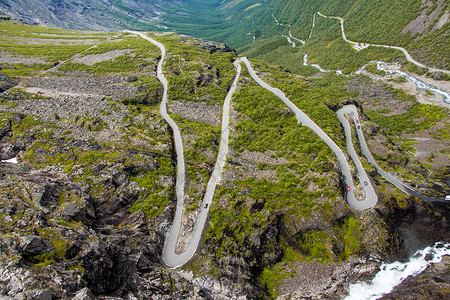 挪威的Trollstigen路高清图片