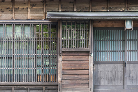 日本传统木屋立面图片