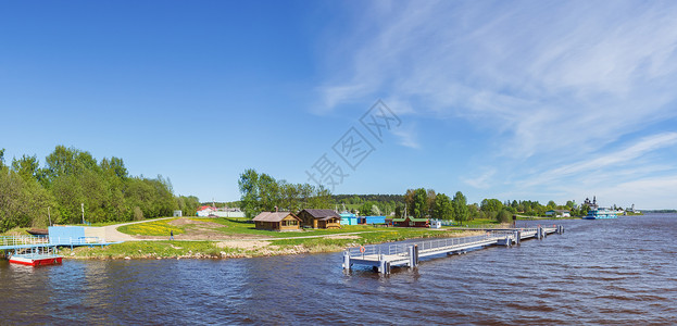 俄罗斯贝罗泽尔斯克市河高清图片