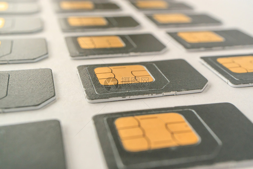 手机SIM卡各种卡片图片