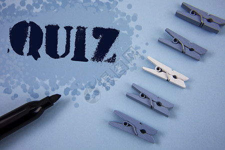 显示Quiz商业照片展示短试评估考试图片