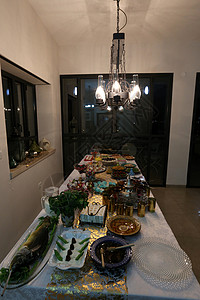 庆祝佩萨赫节的日有喜宴背景图片
