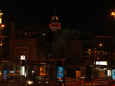 加拉塔塔夜景图片