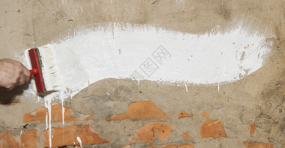 肮脏灰尘色墙体混凝土水泥背景纹理和飞溅颜色笔触背景图片
