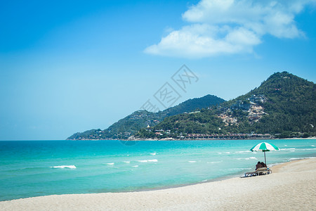 白沙滩蓝海Chaweng海滩图片