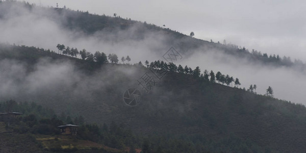 不丹帕罗山谷Paro区Paro山图片