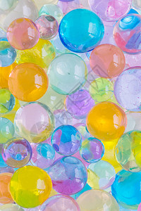 彩色球彩色聚合胶水凝珠背景近图片