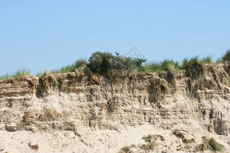 海边的沙崖图片