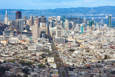 美国加利福尼亚州旧金山的全景观美国图片