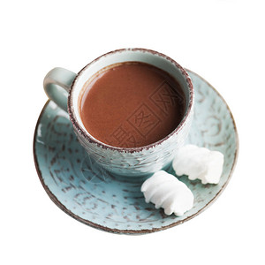 热巧克力和甜的杯子图片